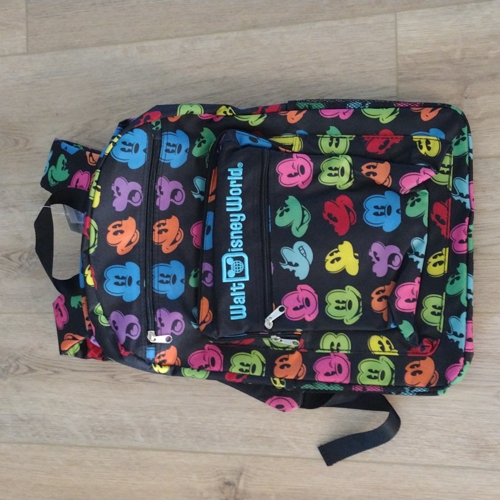 NWT Micky Mouse Multi Color Disney Parks Backpack